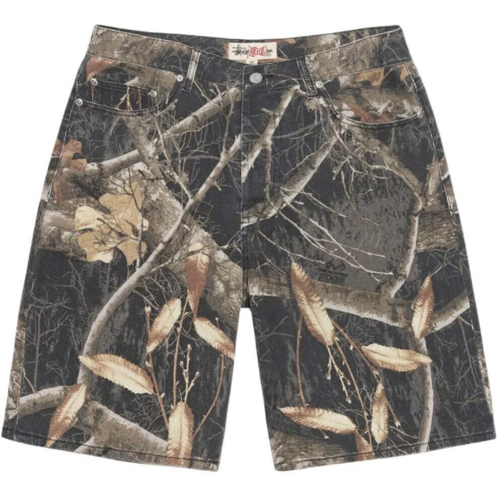 【代購】Stussy SS24 BIG OL' SHORT REALTREE EDGE Denim Shorts Unisex Camouflage