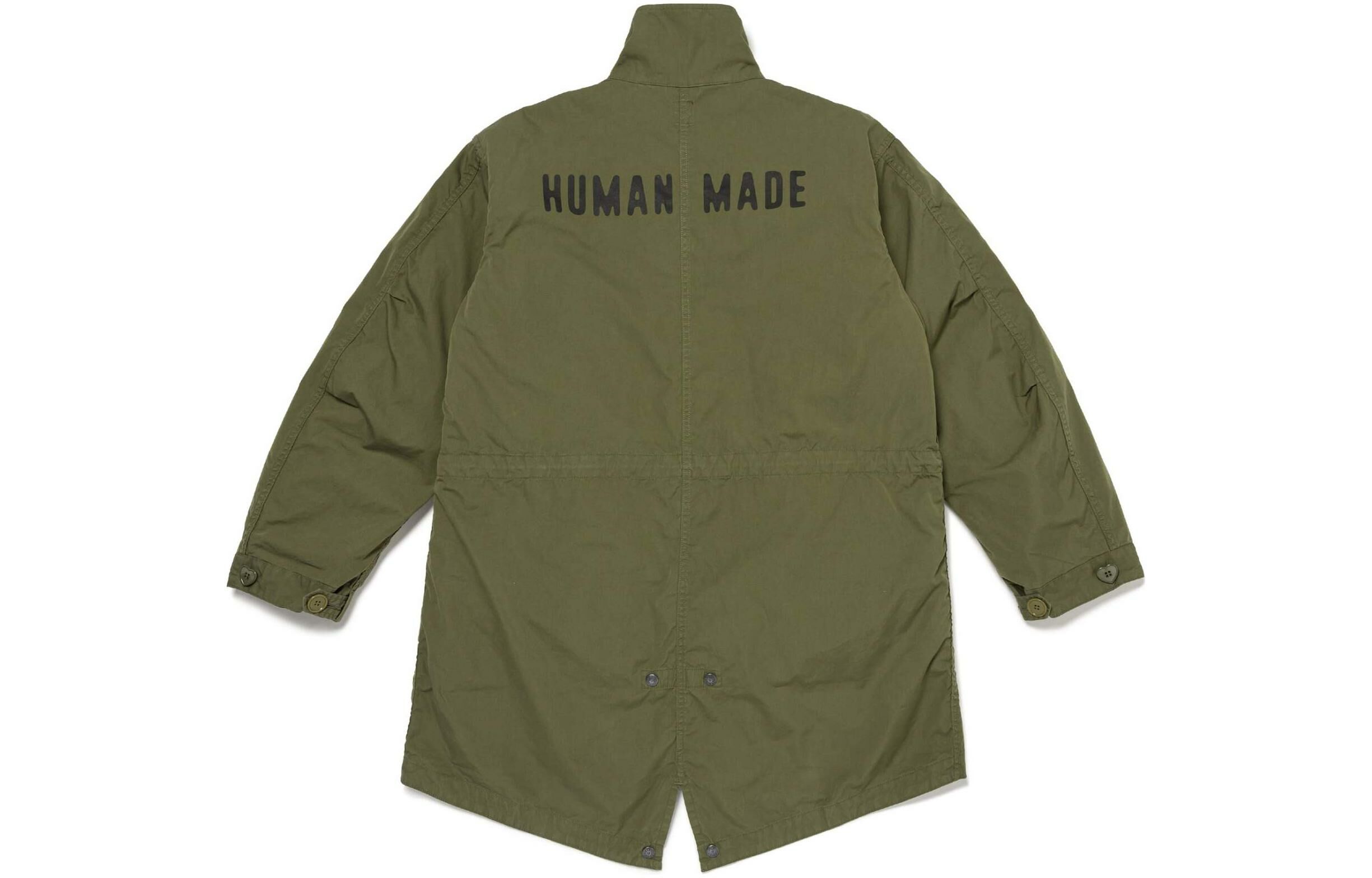 【代購】HUMAN MADE SS24 FISHTAIL COAT Coats Unisex Army Green