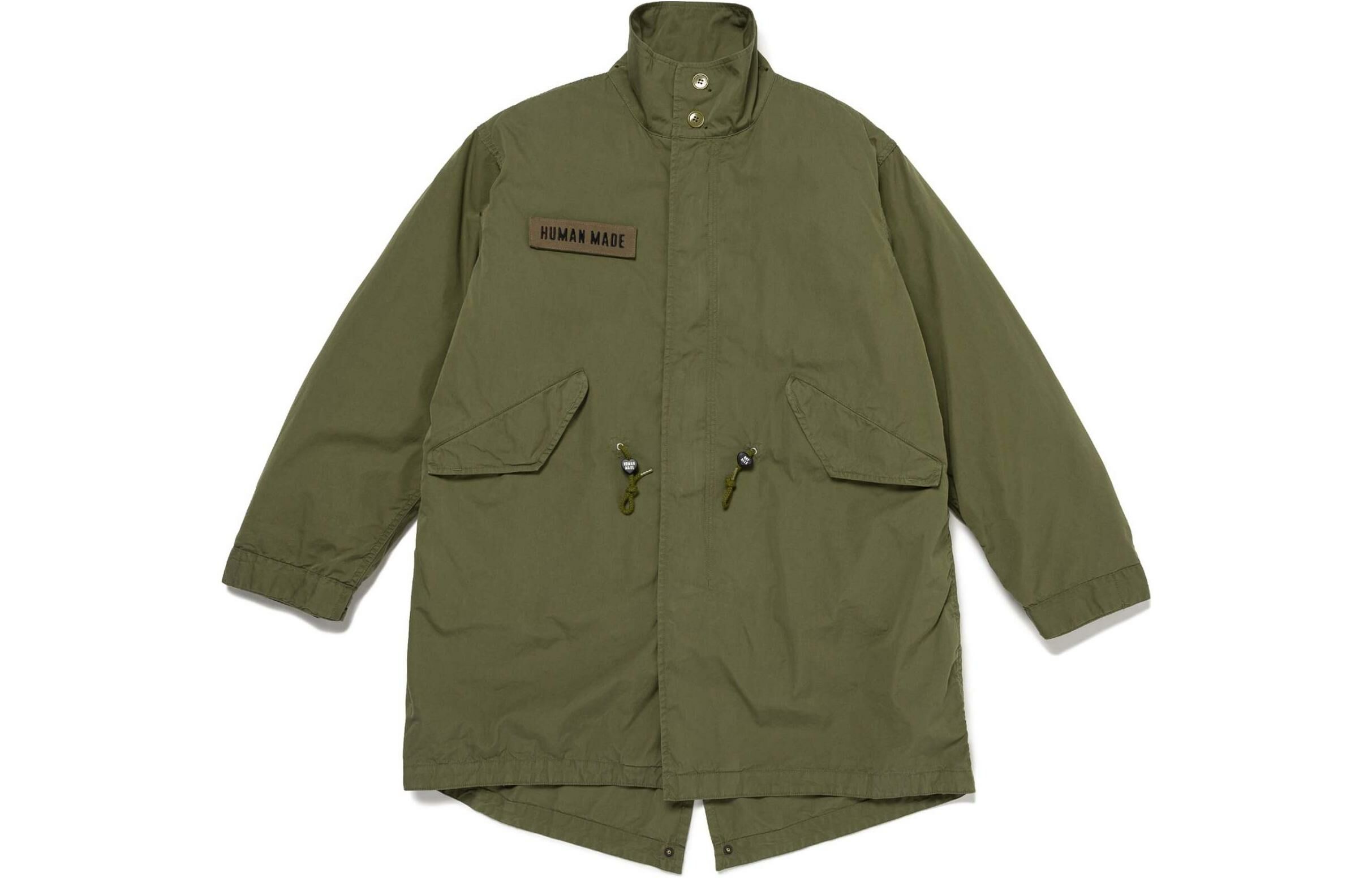 【代購】HUMAN MADE SS24 FISHTAIL COAT Coats Unisex Army Green