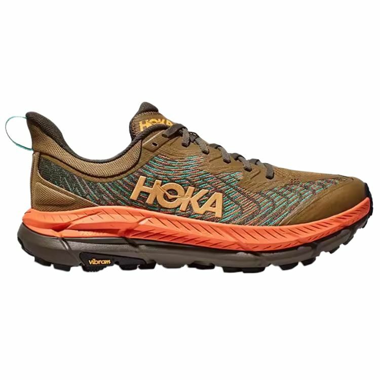 【代購】HOKA ONE ONE Mafate Speed 4 Slip-Resistant Low-Top Trail Running Running Shoes Men's Pumpkin