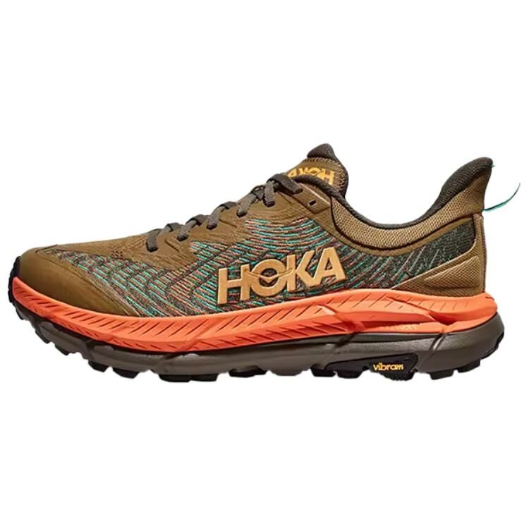 【代購】HOKA ONE ONE Mafate Speed 4 Slip-Resistant Low-Top Trail Running Running Shoes Men's Pumpkin