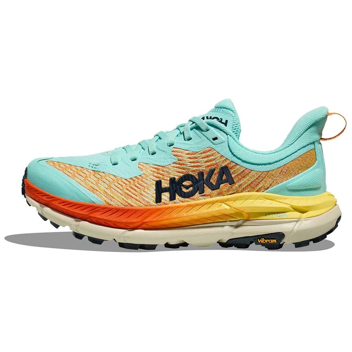 【代購】HOKA ONE ONE Mafate Speed 4 Anti-Slip Wear-Resistant Low-Top Casual Running Shoes Men's Green Orange