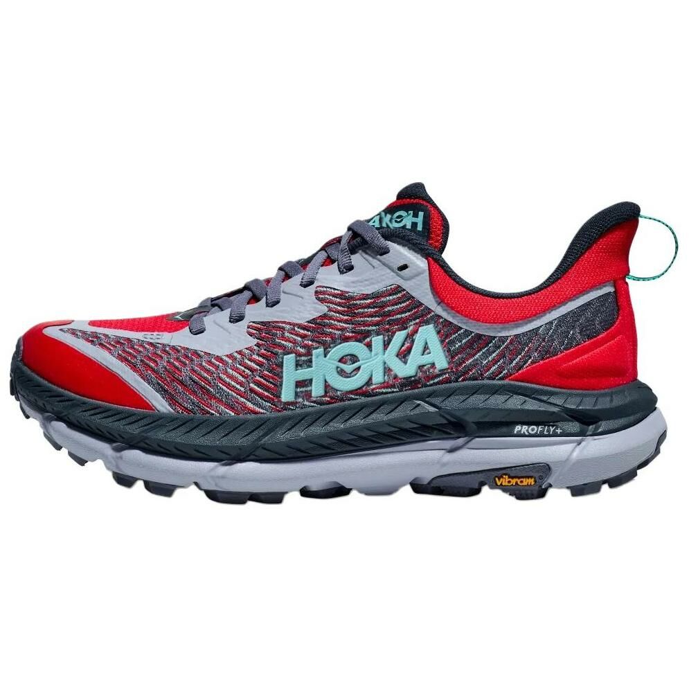 【代購】HOKA ONE ONE Mafate Speed 4 Anti-Slip Wear-Resistant Running Shoes Women's Red Gray