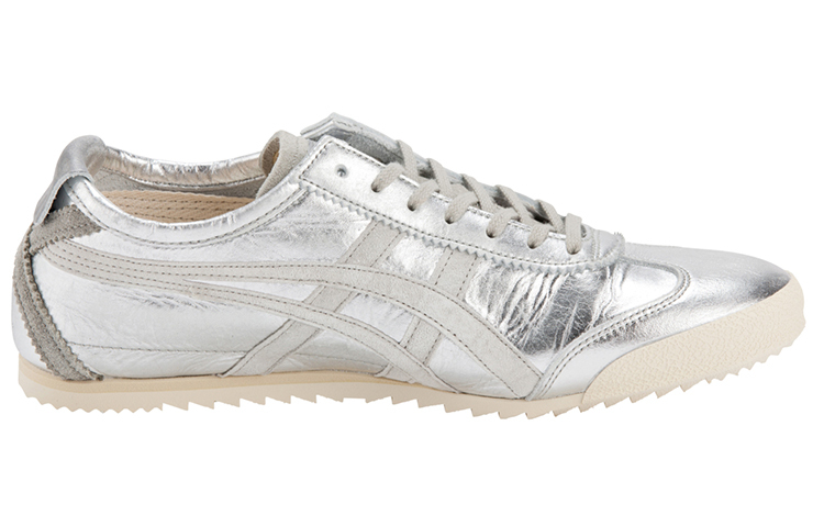 【代購】Onitsuka Tiger MEXICO 66 Deluxe Slip-Resistant Low-Top Casual Shoes Women's Silver Made In Japan