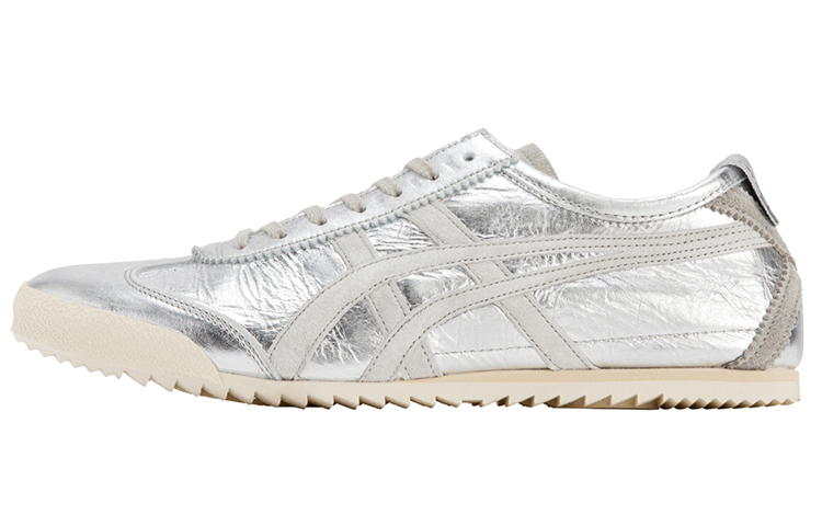 【代購】Onitsuka Tiger MEXICO 66 Deluxe Slip-Resistant Low-Top Casual Shoes Women's Silver Made In Japan