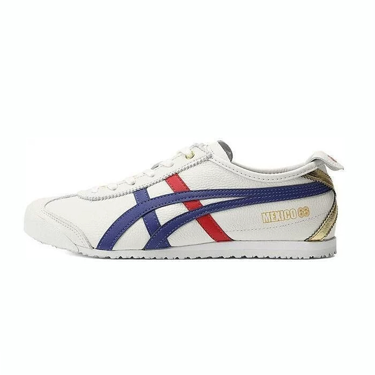 【代購】Onitsuka Tiger Mexico 66 Bronzing Leather 'White Dark Blue Red'
