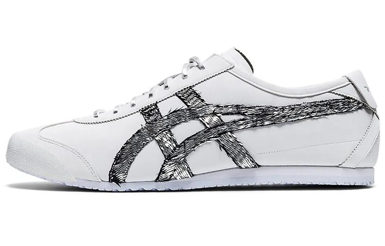 【代購】Onitsuka Tiger Mexico 66 Running Shoes White/Black/Slivery