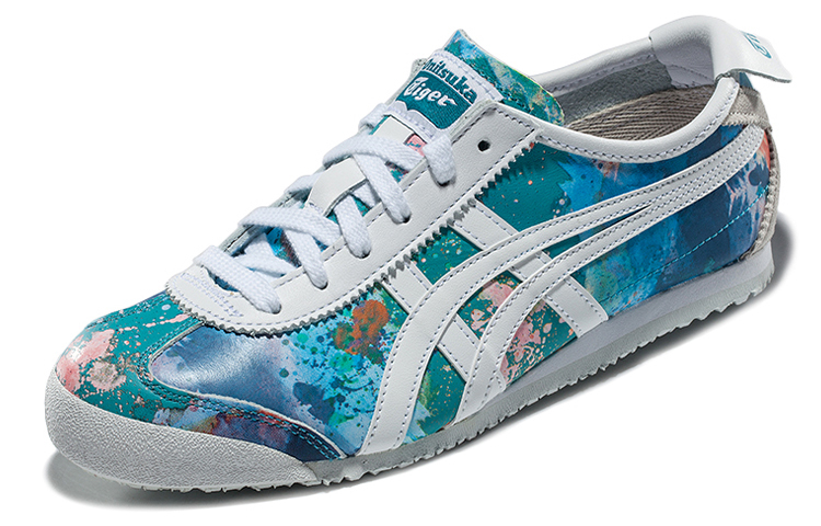 【代購】Onitsuka Tiger MEXICO 66 Cushioning Anti-Slip And Wear-Resistant Low-Top Casual Shoes Women's Blue White