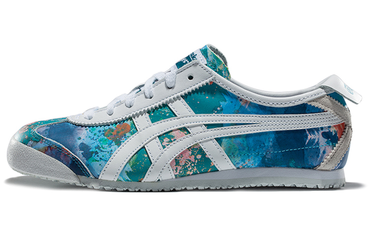 【代購】Onitsuka Tiger MEXICO 66 Cushioning Anti-Slip And Wear-Resistant Low-Top Casual Shoes Women's Blue White