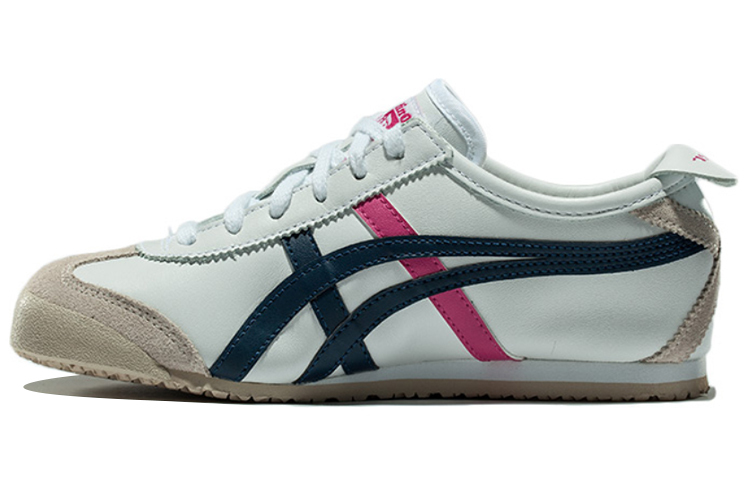 【代購】Onitsuka Tiger MEXICO 66 Slip-Resistant Low-Top Casual Shoes Unisex White Red