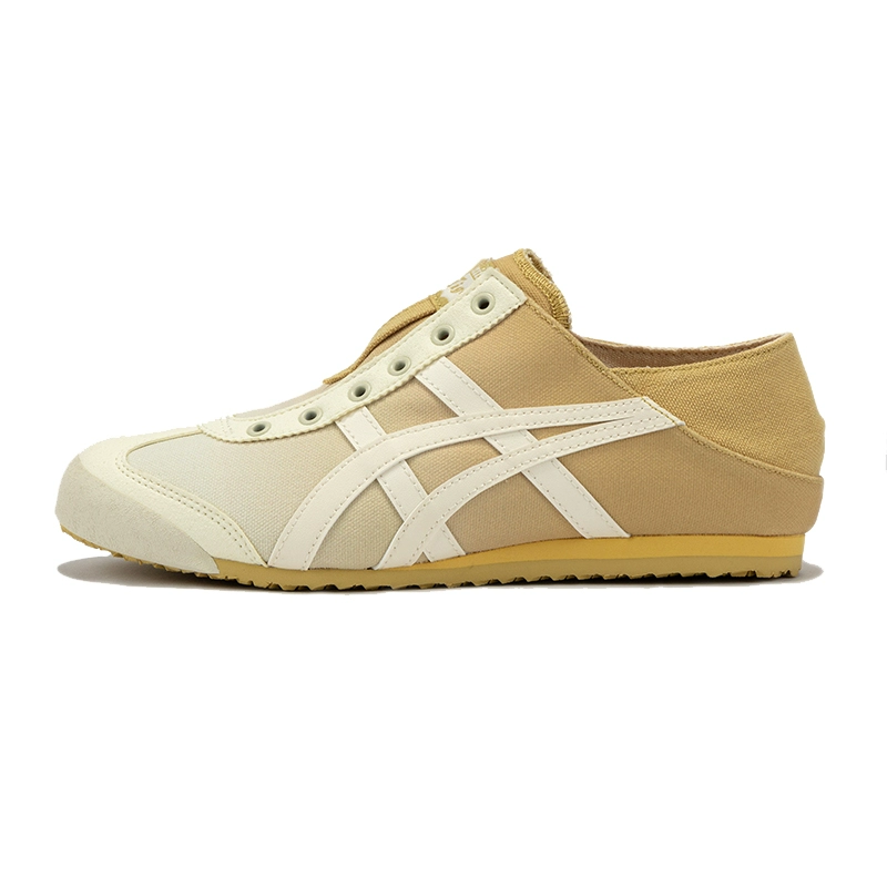 【代購】Onitsuka Tiger MEXICO 66 Anti-Slip Wear-Resistant Low-Top Casual Shoes Women's Yellow White