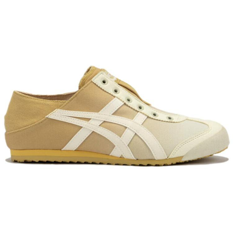 【代購】Onitsuka Tiger MEXICO 66 Anti-Slip Wear-Resistant Low-Top Casual Shoes Women's Yellow White