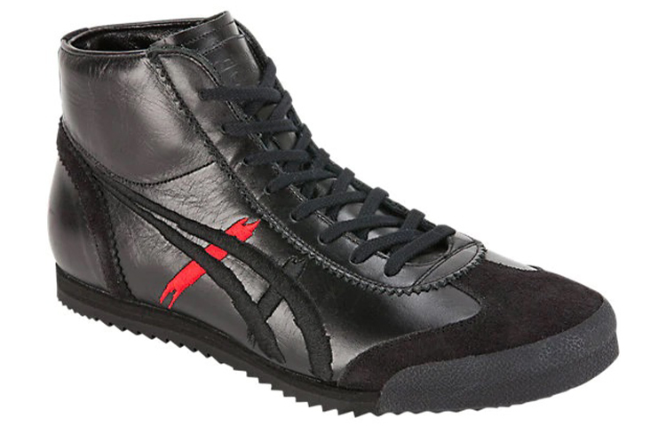 【代購】Onitsuka Tiger Mexico Mid Runner Dx 'Black Leather'