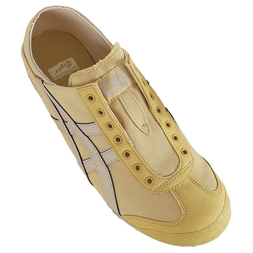 【代購】Onitsuka Tiger MEXICO 66 Slip-Resistant Coverage Lightweight Low-Top Casual Shoes Unisex Yellow