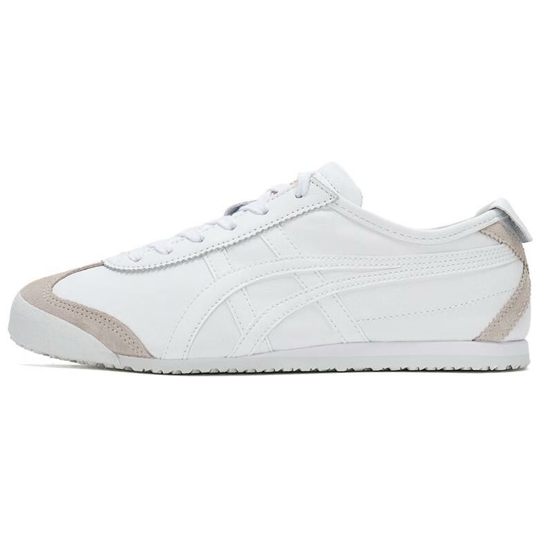 【代購】Onitsuka Tiger MEXICO 66 Anti-Slip Wear-Resistant Low-Top Casual Shoes Unisex White Brown