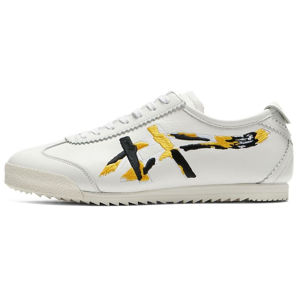 【代購】Onitsuka Tiger Mexico 66 Deluxe 'White Vibrant Yellow' Women's