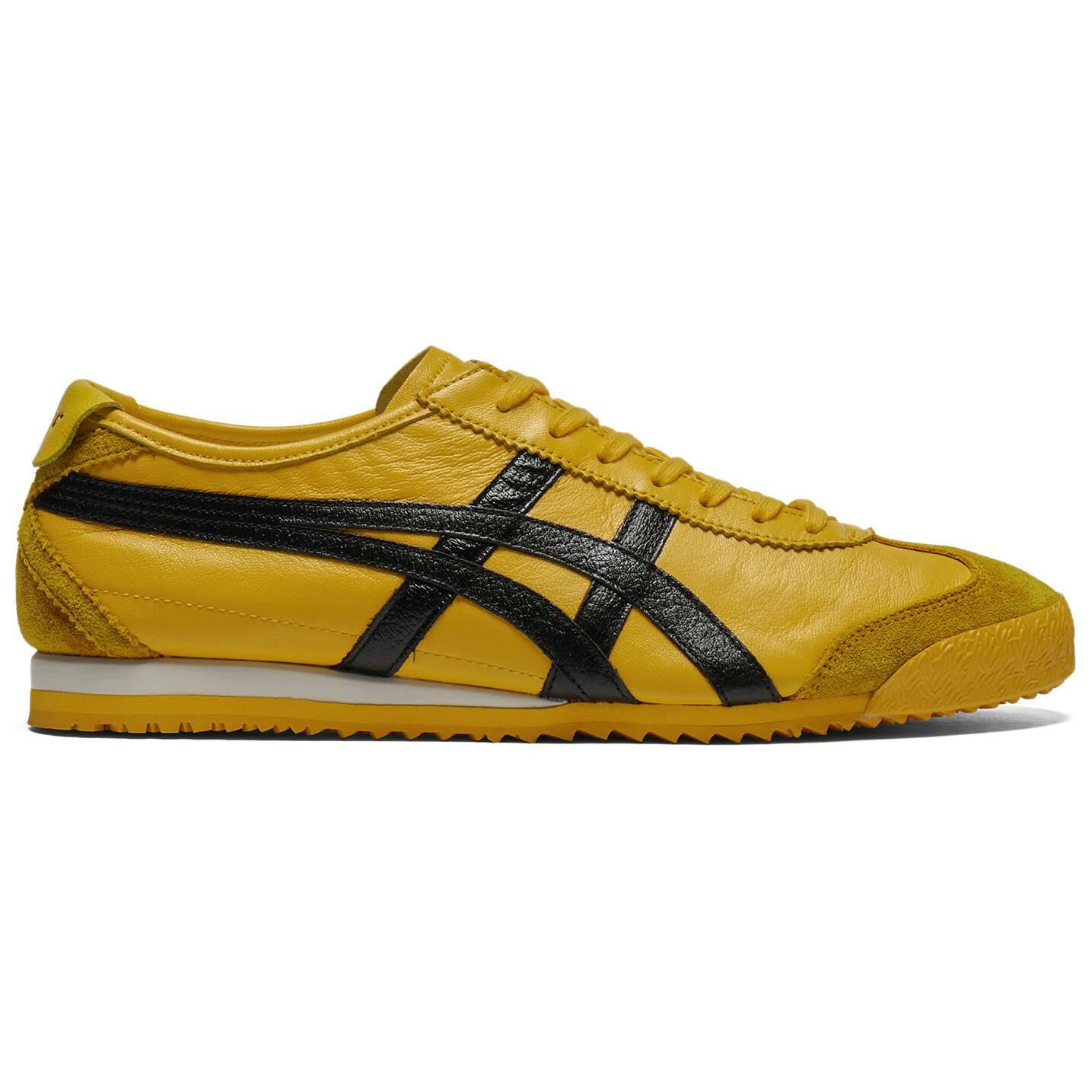 【代購】Onitsuka Tiger MEXICO 66 Anti-Slip Wear-Resistant Low-Top Casual Shoes Unisex Yellow Black