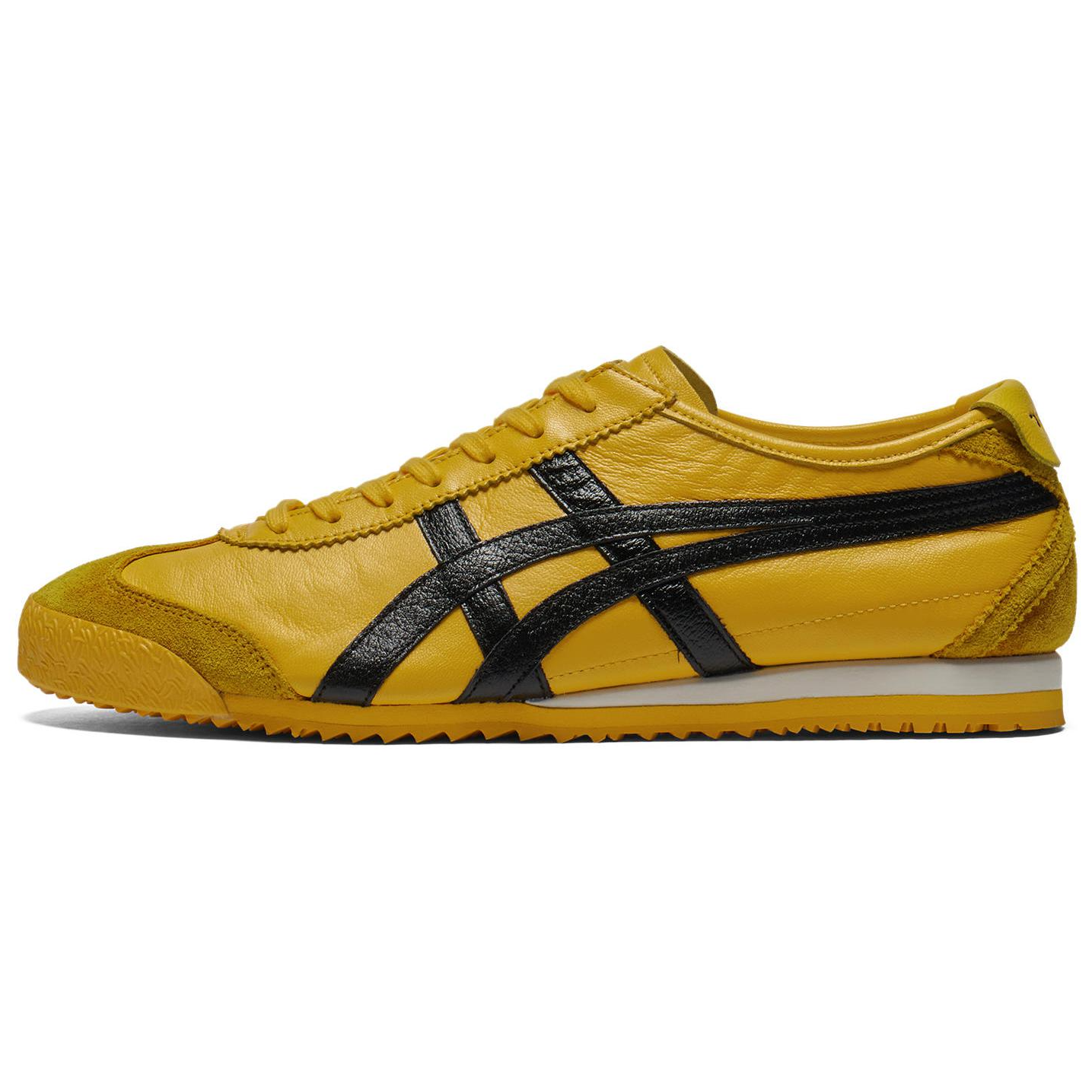 【代購】Onitsuka Tiger MEXICO 66 Anti-Slip Wear-Resistant Low-Top Casual Shoes Unisex Yellow Black