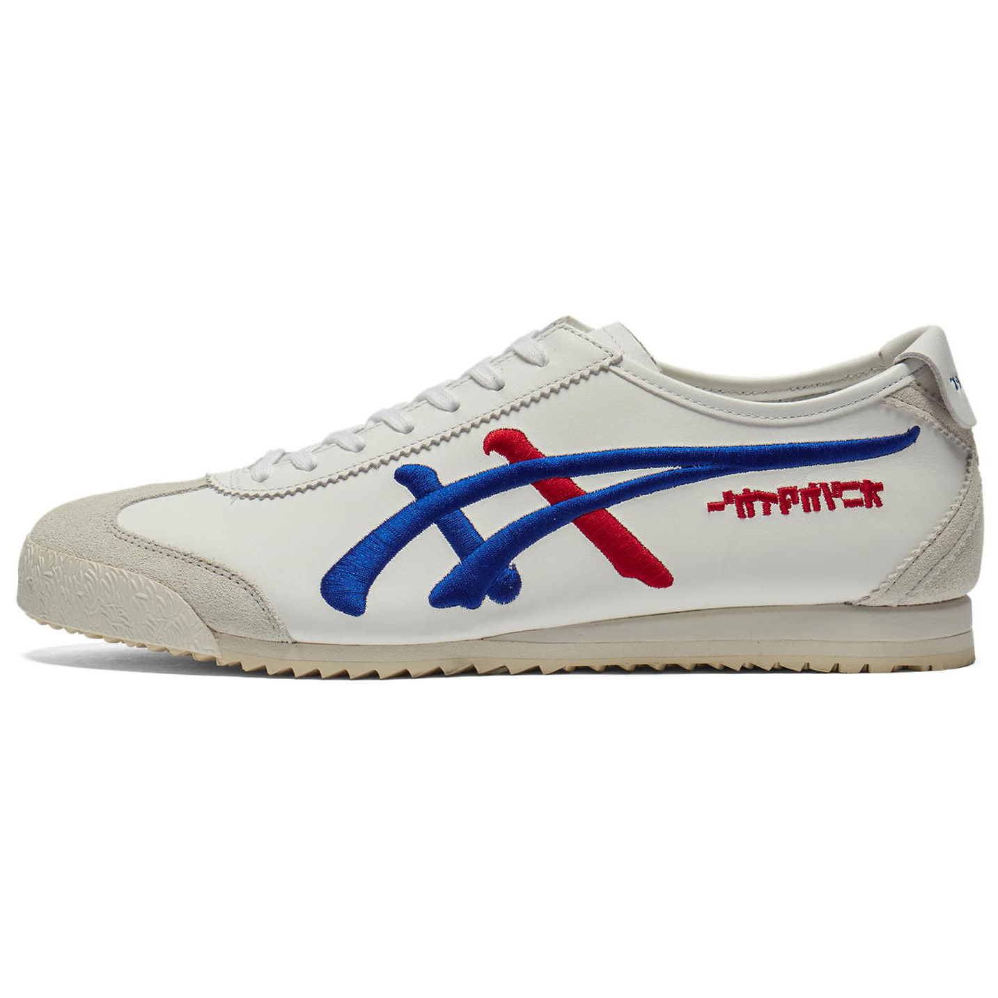 【代購】Onitsuka Tiger MEXICO 66 Anti-Slip Wear-Resistant Low-Top Casual Shoes Unisex White Blue