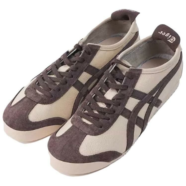 【代購】Onitsuka Tiger MEXICO 66 Anti-Slip Wear-Resistant Low-Top Casual Shoes Unisex Brown