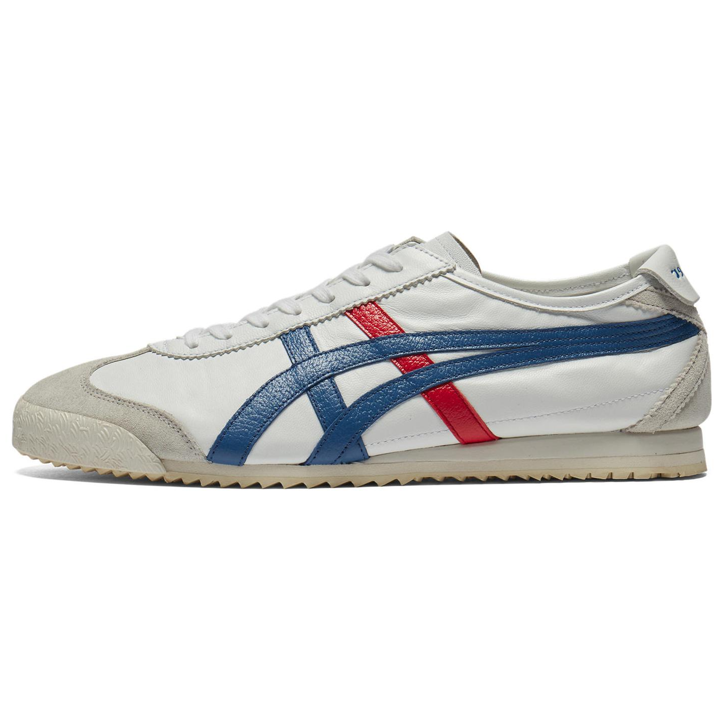 【代購】Onitsuka Tiger MEXICO 66 Anti-Slip Wear-Resistant Low-Top Casual Shoes Unisex White Blue
