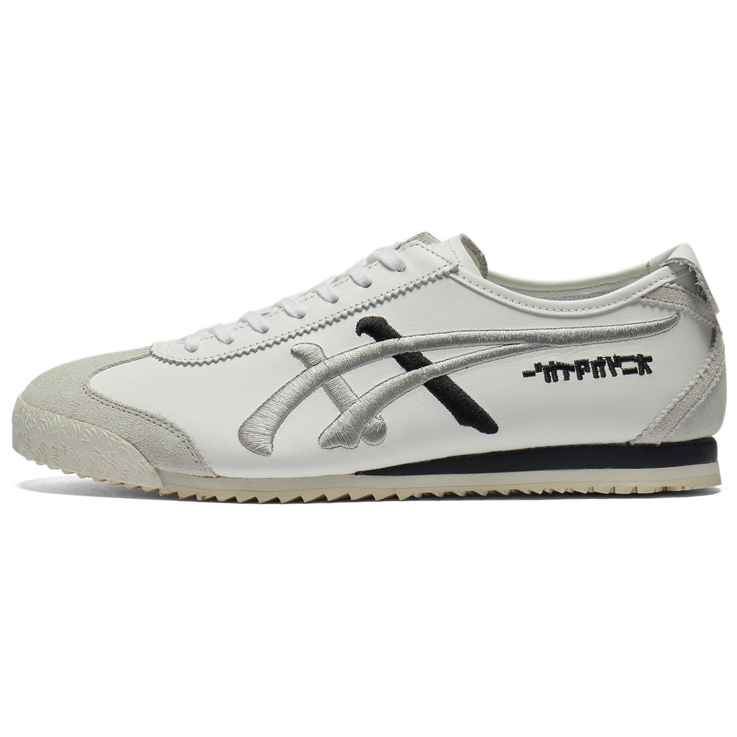 【代購】Onitsuka Tiger MEXICO 66 Anti-Slip Wear-Resistant Low-Top Casual Shoes Unisex White Silver