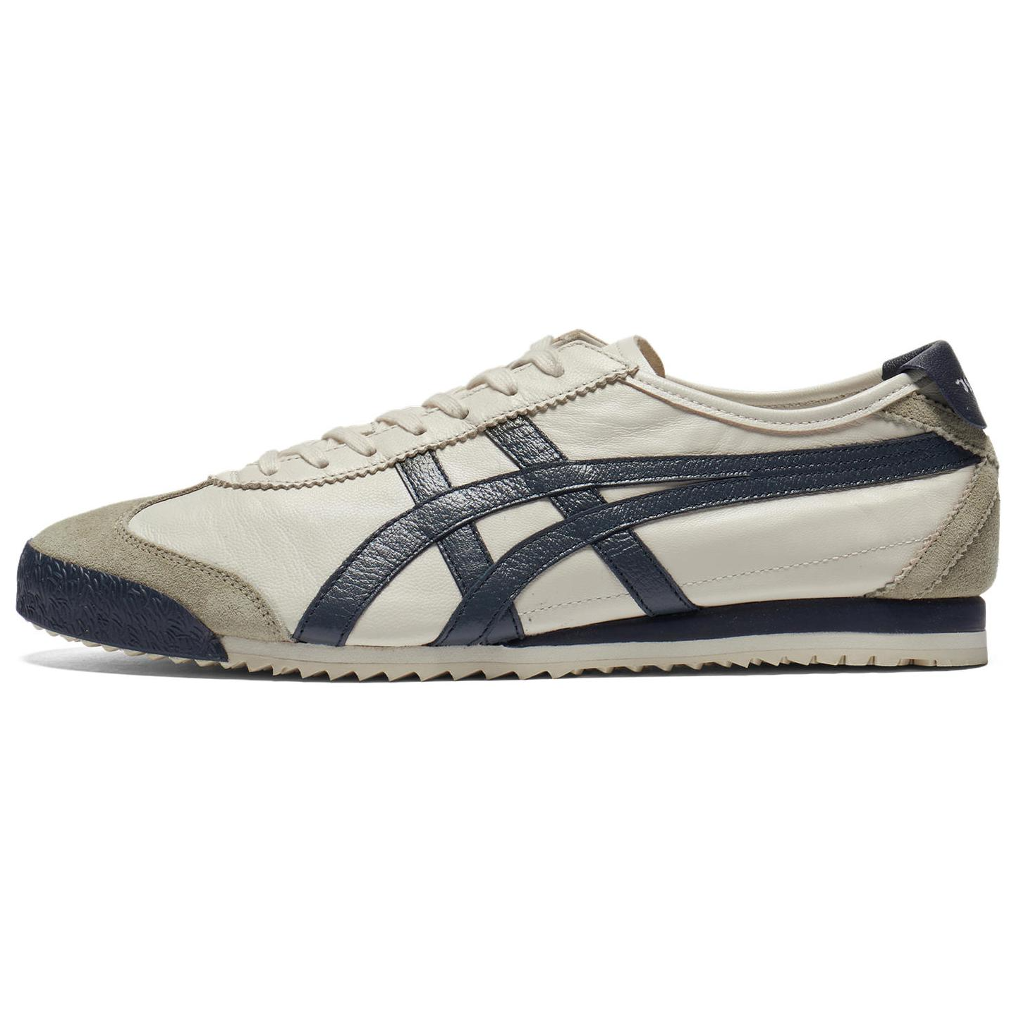 【代購】Onitsuka Tiger MEXICO 66 Anti-Slip Wear-Resistant Low-Top Casual Shoes Unisex Beige Blue