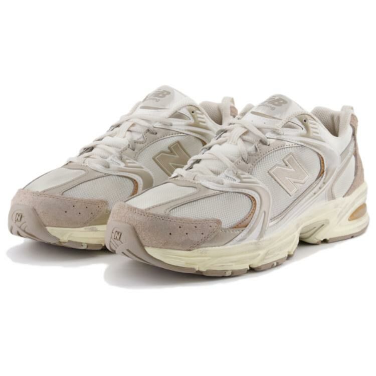 【代購】New Balance NB 530 Anti-Slip Wear-Resistant Mid-Top Chunky Sneakers Unisex White Gray