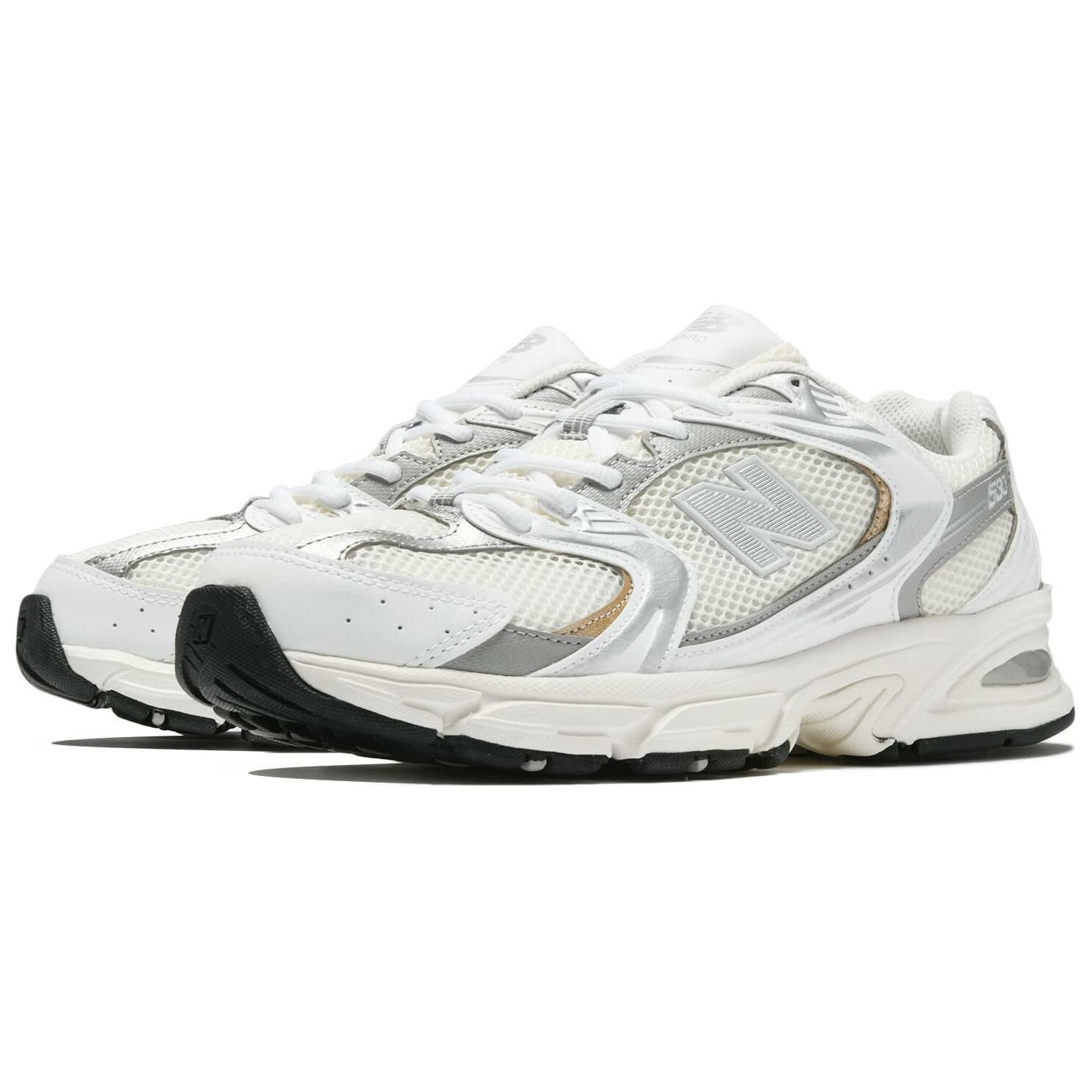 【代購】New Balance NB 530 Anti-Slip Wear-Resistant Low-Top Casual Running Shoes Unisex Gray White