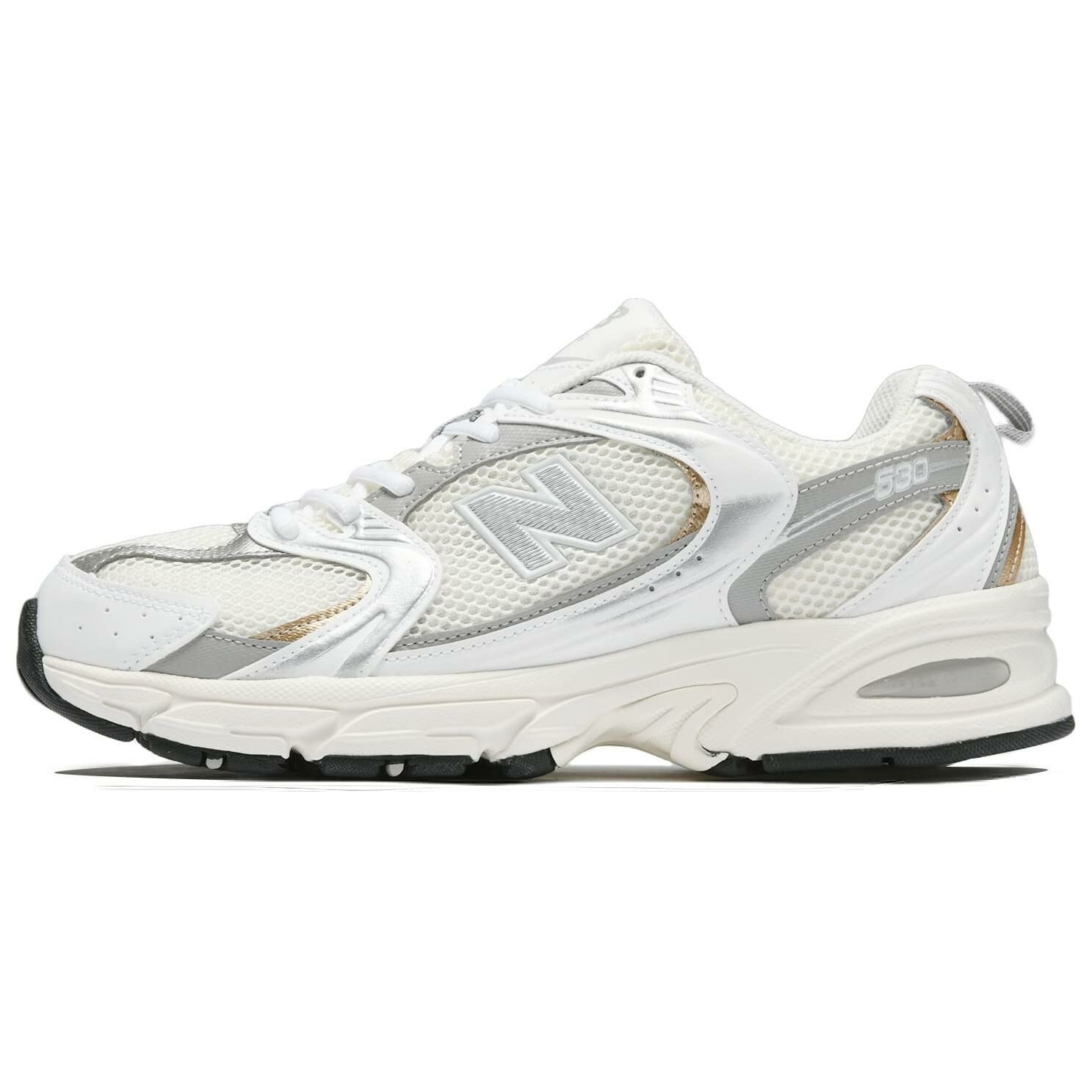 【代購】New Balance NB 530 Anti-Slip Wear-Resistant Low-Top Casual Running Shoes Unisex Gray White