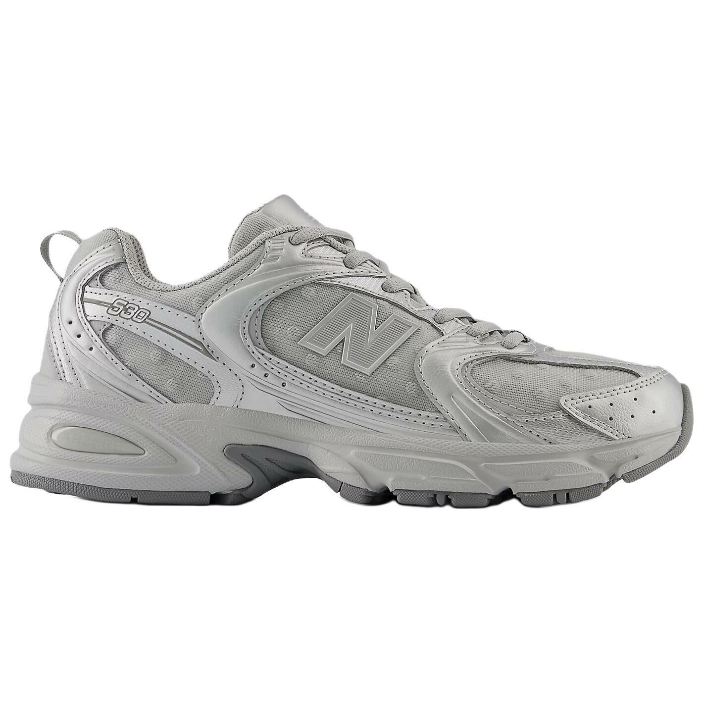 【代購】New Balance NB 530 Anti-Slip Wear-Resistant Low-Top Casual Shoes Unisex Gray Silver