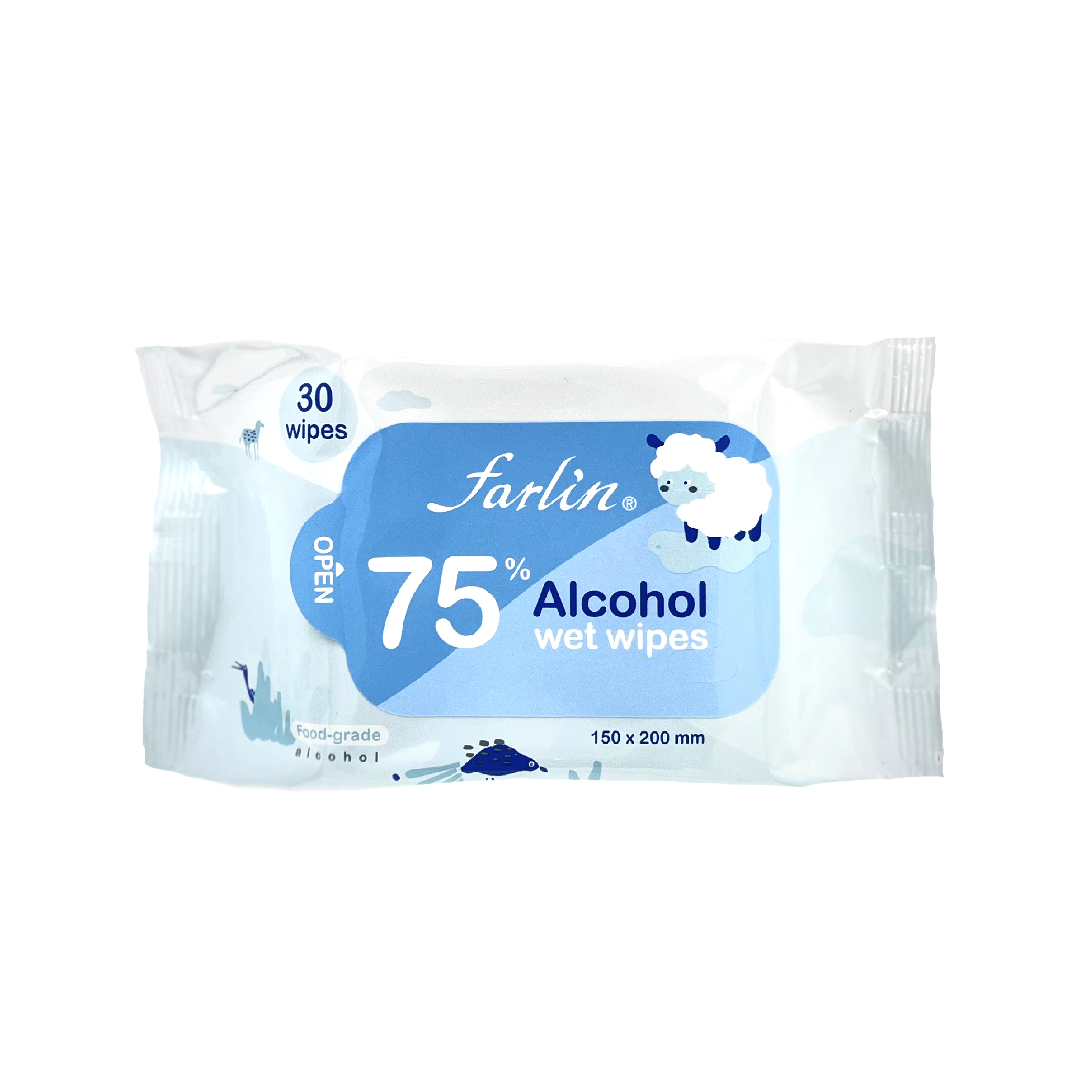 【FARLIN】酒精抗菌濕紙巾-30抽