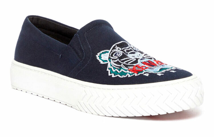 【代購】KENZO Tiger K-Skate Stylish Skateboarding Shoes Men's Marine Blue