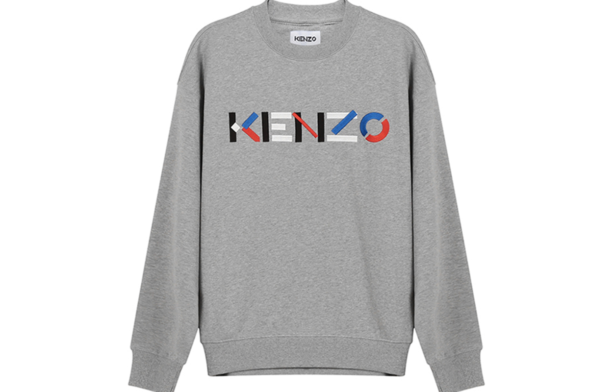 【代購】KENZO Sweatshirts Men Pearl Gray