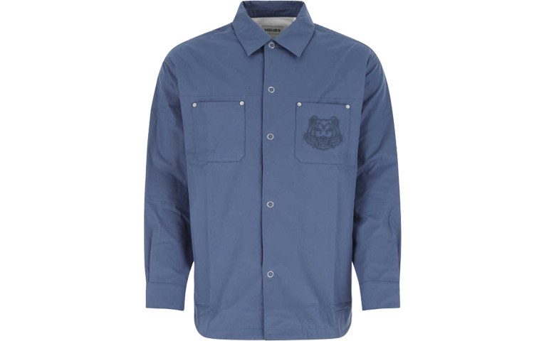 【代購】KENZO Classic Tiger Head Shirt Men's Blue