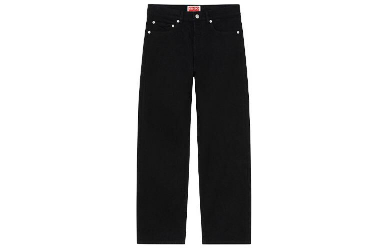 【代購】KENZO Asagao Mid-rise Straight-leg Jeans