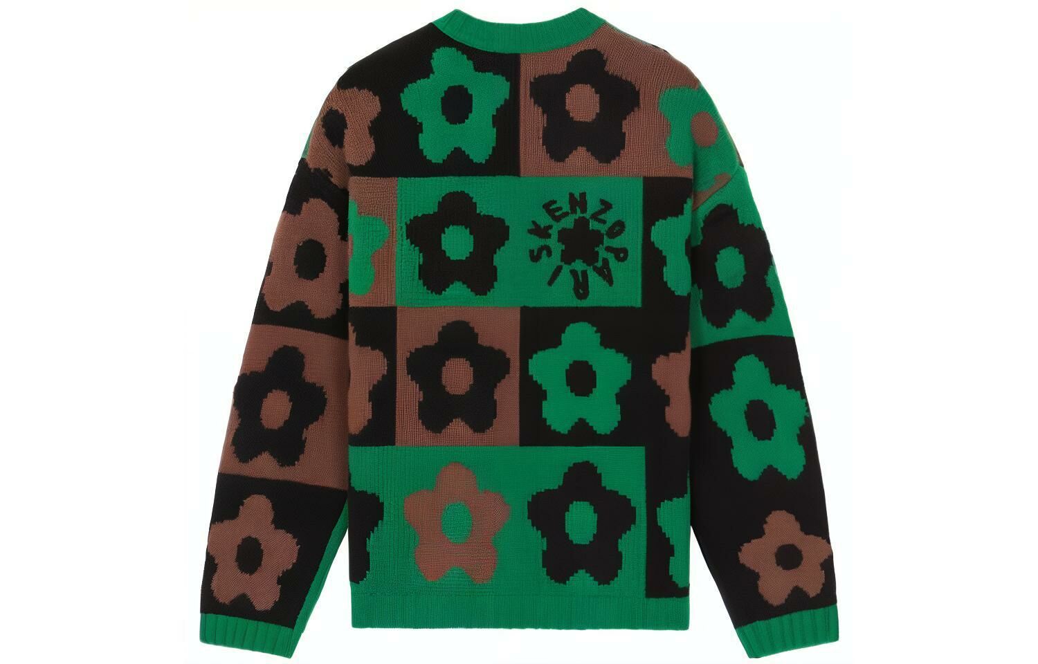 【代購】KENZO Floral-pattern Intarsia-knit Jumper
