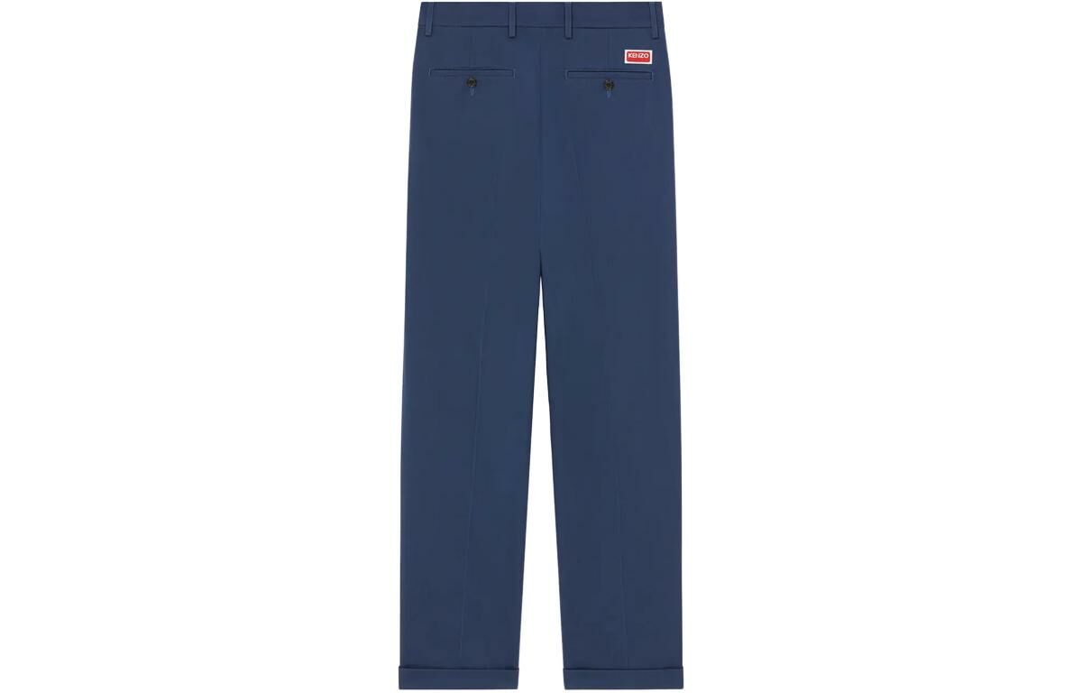 【代購】KENZO Straight-Leg Turn-Up Cuff Trousers