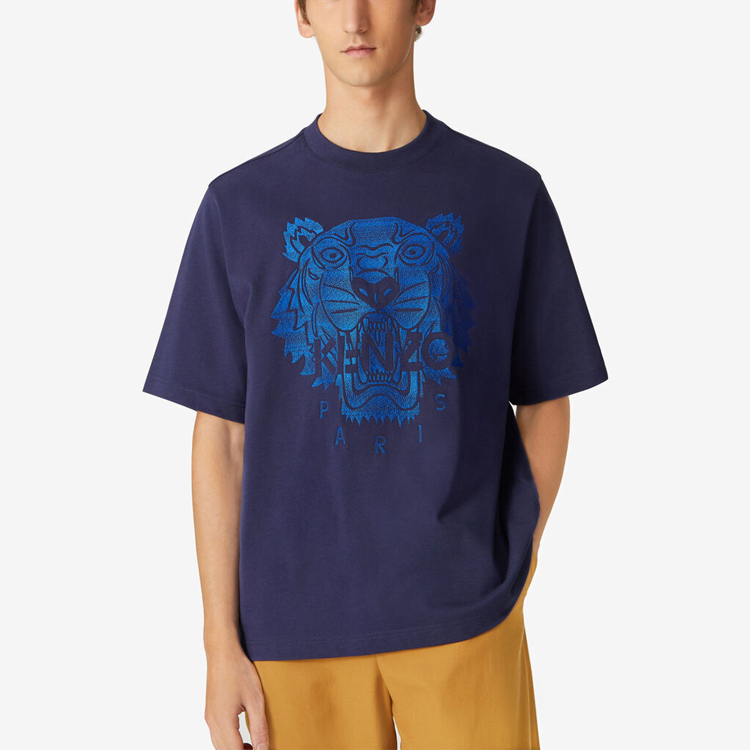 【代購】KENZO T-Shirts Men Marine Blue