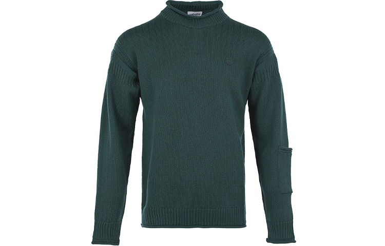 【代購】KENZO Loose Fit Knitwear Men's Dark Green