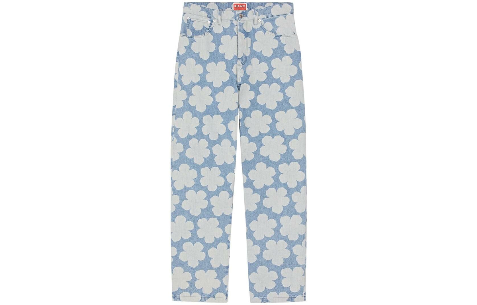【代購】KENZO Printed Loose Fit Jeans