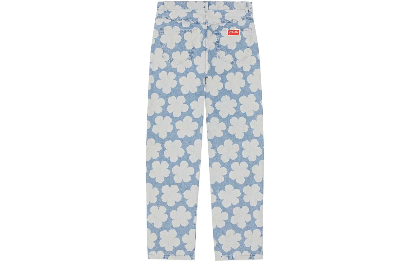 【代購】KENZO Printed Loose Fit Jeans