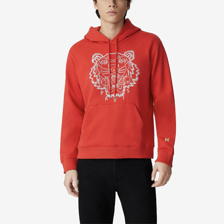 【代購】KENZO Sweatshirts Men Chinese Red