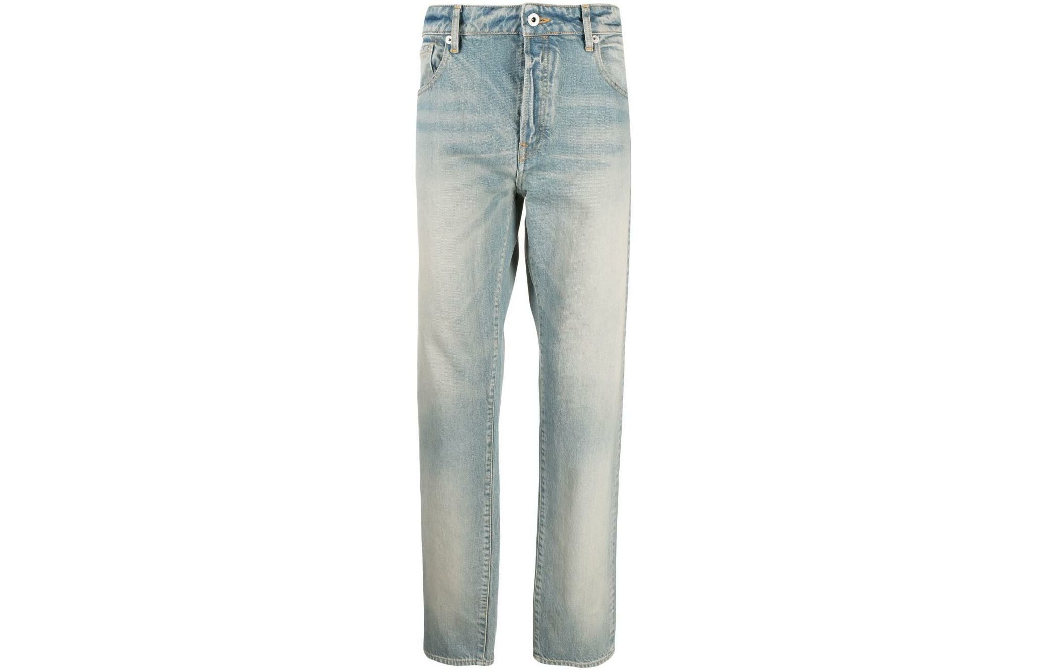 【代購】KENZO Logo Patch Washed Jeans