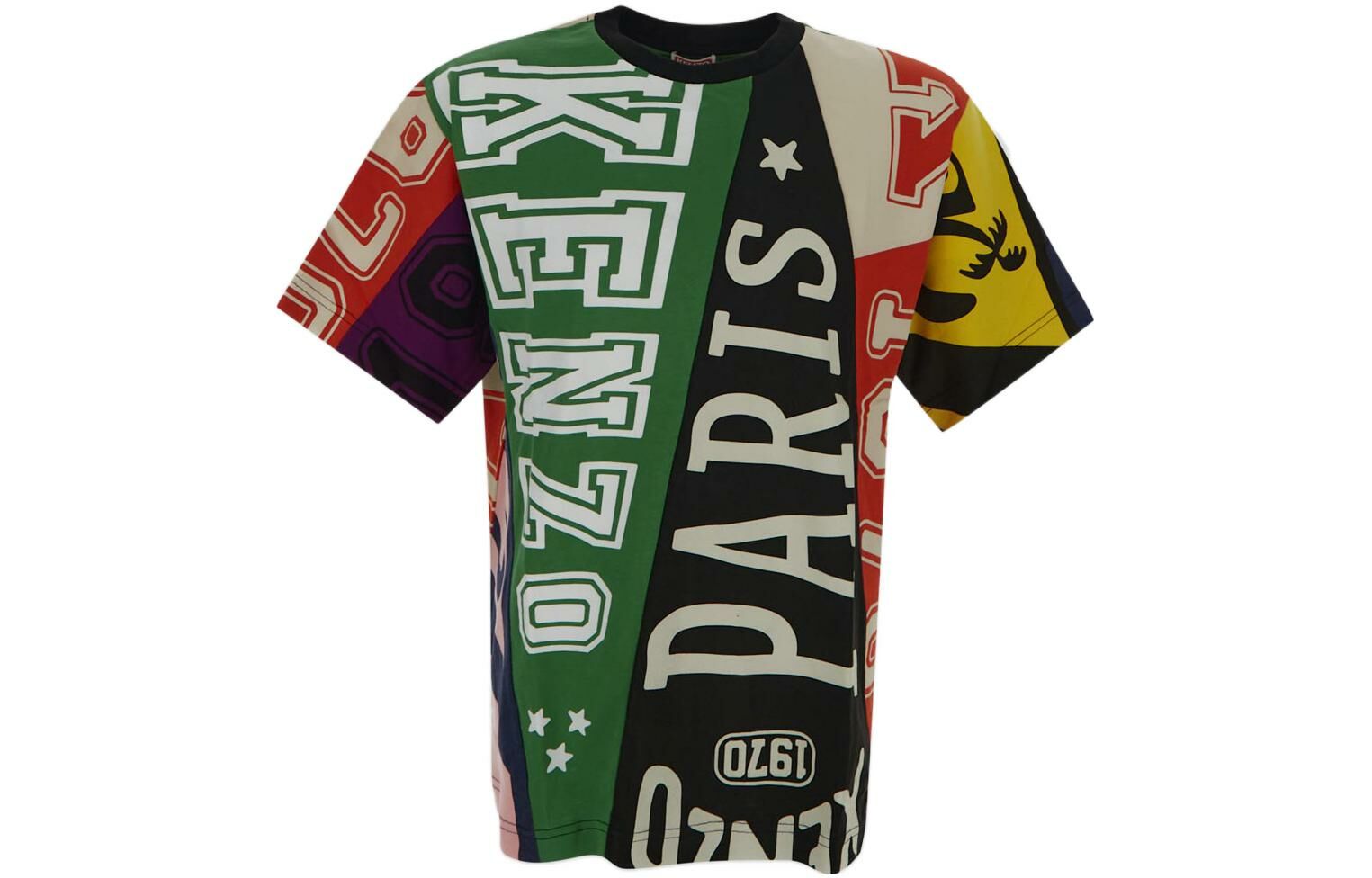 【代購】KENZO All-Over Logo Printed Crewneck T-Shirt