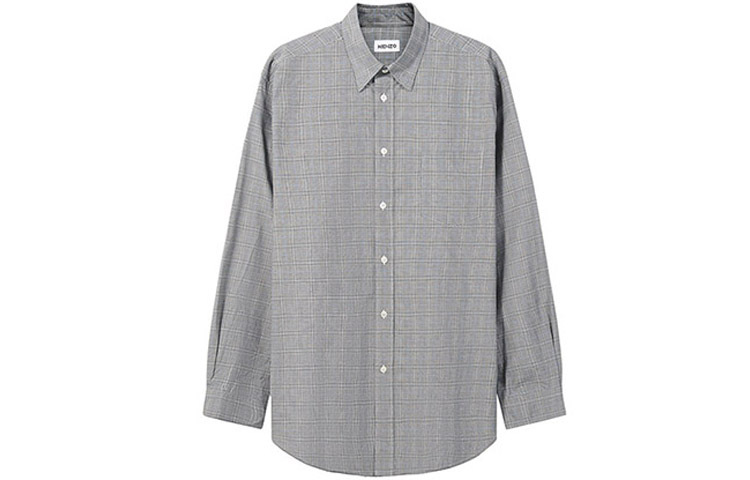 【代購】KENZO Long-Sleeved Checked Shirt