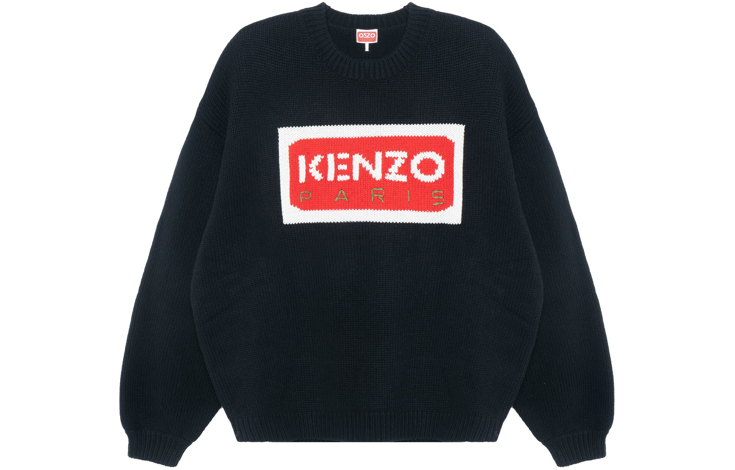 【代購】KENZO Logo Intarsia Knitted Crewneck Jumper