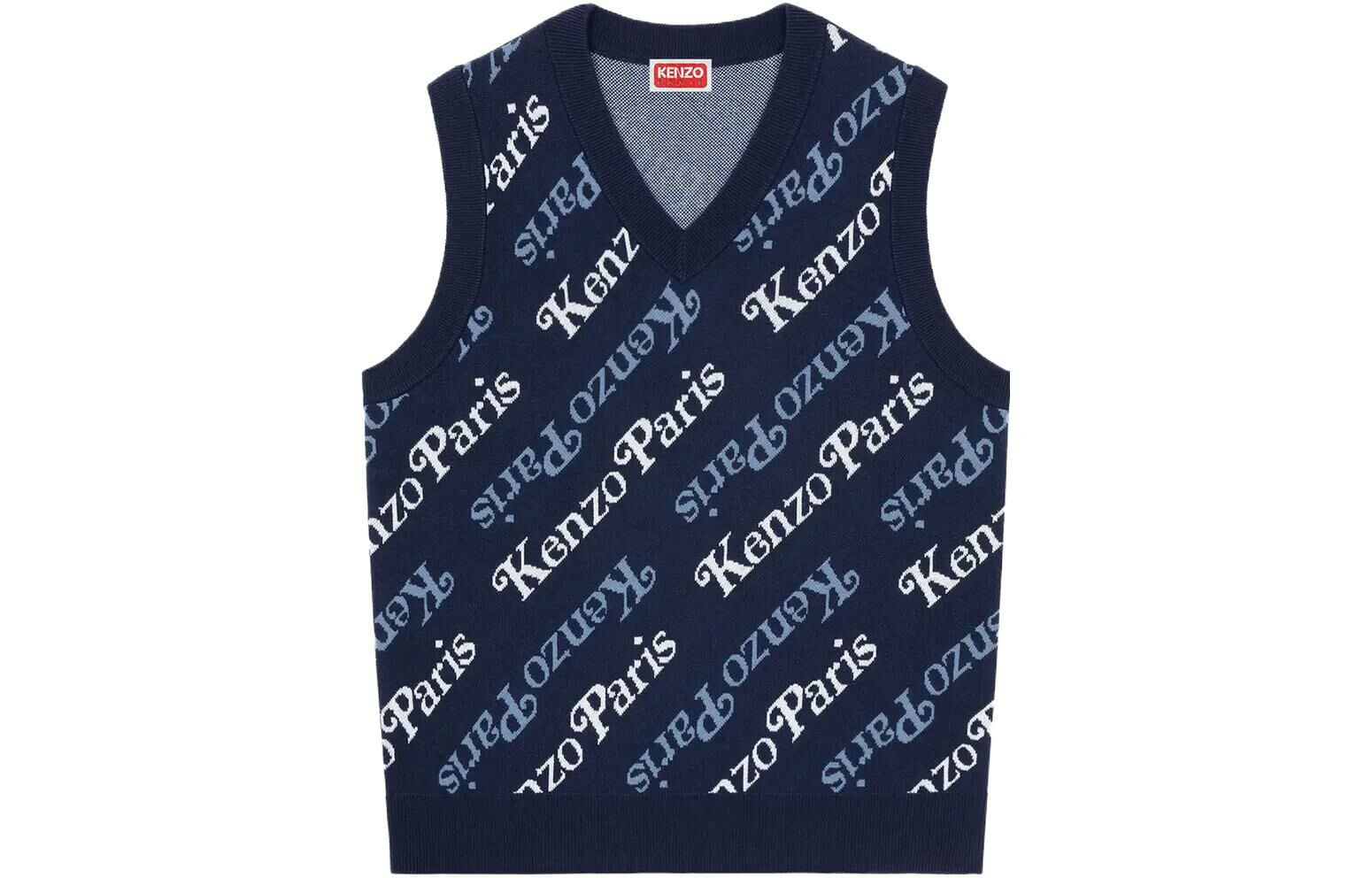【代購】KENZO Logo Intarsia Knit Vest