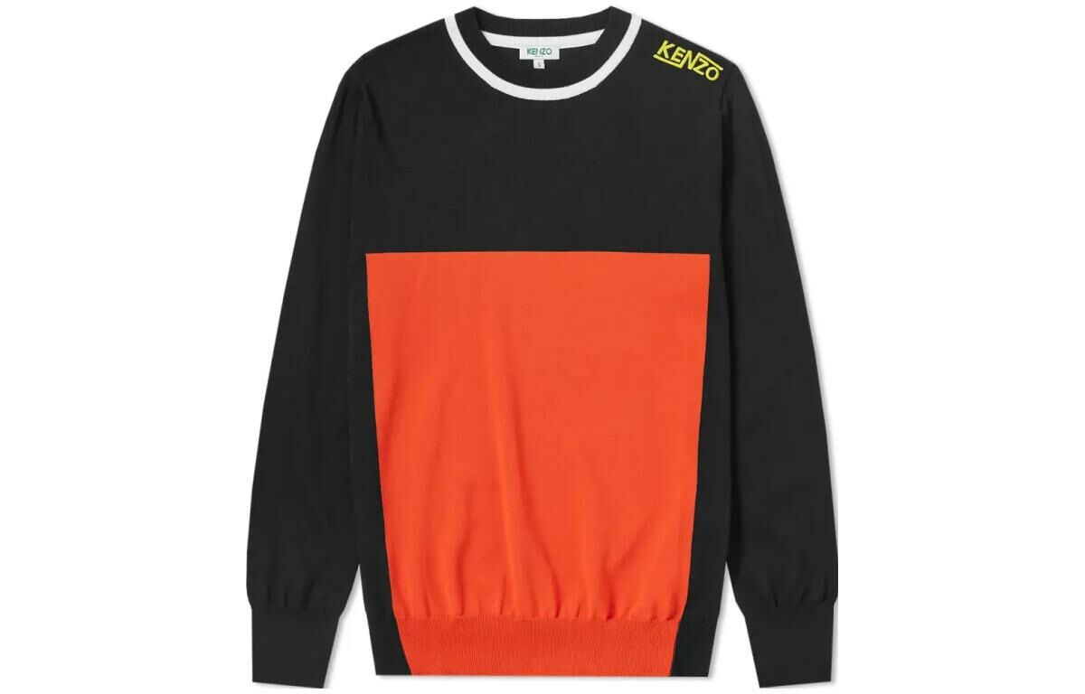 【代購】KENZO Knitwear Men Black Orange