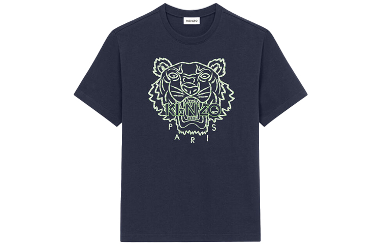 【代購】KENZO Classic Tiger Head SS22 T-Shirt Men's Navy Blue